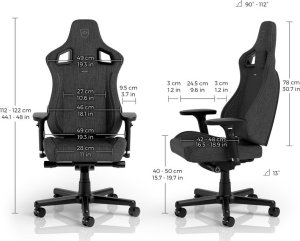Fotel Noblechairs EPIC Compact TX - antracyt/karbon (GAGC-243) 2