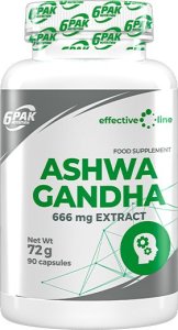 Triton 6PAK Ashwagandha 666 mg - 90 kapsułek 1