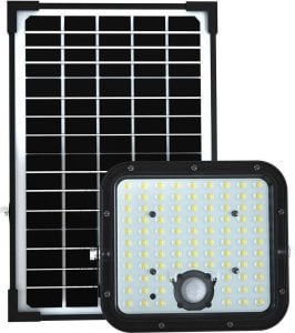 Naświetlacz V-TAC Projektor LED Solarny V-TAC 30W IP65, Pilot Timer, LiFePo 6.4V 6000mA Czarny VT-432 4000K 4800lm 1