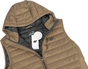 4f Kamizelka męska 4F M063 jasny brąz 4FAW23TVESM063 82S S 4
