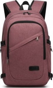 Plecak turystyczny Kono Plecak na Laptopa 15,6 USB Burgundy Compact 2