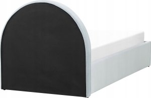 Beliani Łóżko z pojemnikiem welurowe 90 x 200 cm jasnoniebieskie ANET 8