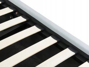 Beliani Łóżko z pojemnikiem welurowe 90 x 200 cm jasnoniebieskie ANET 9