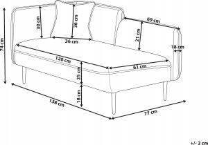 Beliani Szezlong boucle lewostronny zielony CHEVANNES 3