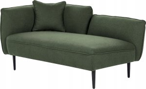 Beliani Szezlong boucle lewostronny zielony CHEVANNES 5