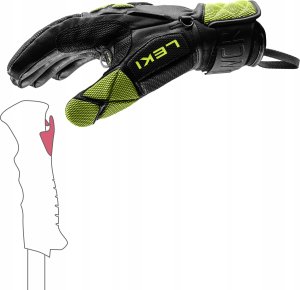 Leki LEKI RĘKAWICE WCR Venom DH 3D 8.0 10