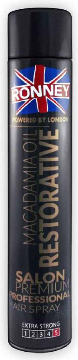 Ronney Macadamia Oil RESTORATIVE - Lakier do włosów wzmacniający 750 ml 1
