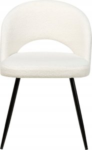 Beliani Boucle Krzesło do jadalni Zestaw 2 Biały ONAGA 4