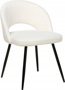 Beliani Boucle Krzesło do jadalni Zestaw 2 Biały ONAGA 5