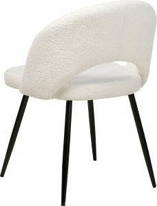 Beliani Boucle Krzesło do jadalni Zestaw 2 Biały ONAGA 6