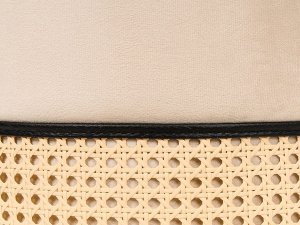 Beliani Puf welurowy kremowy YANKTON 4