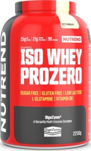 Nutrend Nutrend Iso Whey Prozero biała czekolada - 2250 g 1