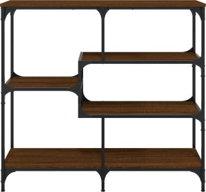 vidaXL vidaXL Stolik konsolowy, brązowy dąb, 103x32x95 cm 4