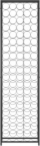 vidaXL vidaXL Stojak na 95 butelek, czarny, 54x18x200 cm, kute żelazo 3