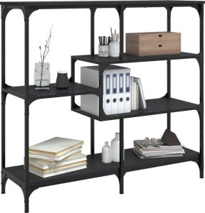 vidaXL Stolik konsolowy, czarny, 103x32x95 cm 3