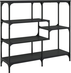 vidaXL Stolik konsolowy, czarny, 103x32x95 cm 6