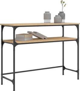 vidaXL Stolik konsolowy, dąb sonoma, 100x35,5x75 cm 3