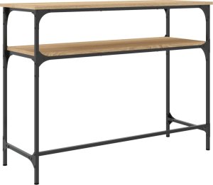 vidaXL Stolik konsolowy, dąb sonoma, 100x35,5x75 cm 6