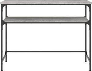 vidaXL Stolik konsolowy, szary dąb sonoma, 100x35,5x75 cm 4