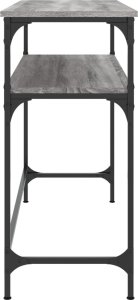 vidaXL Stolik konsolowy, szary dąb sonoma, 100x35,5x75 cm 5
