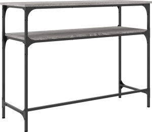 vidaXL Stolik konsolowy, szary dąb sonoma, 100x35,5x75 cm 6