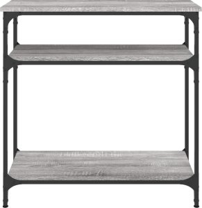 vidaXL vidaXL Stolik konsolowy, szary dąb sonoma, 75x29x75 cm 4