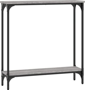 vidaXL Stolik konsolowy, szary dąb sonoma, 75x22,5x75 cm 6