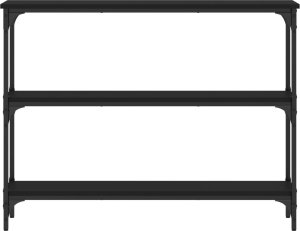 vidaXL Stolik konsolowy, czarny, 100x22,5x75 cm 4