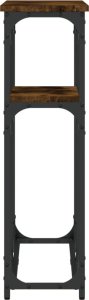 vidaXL vidaXL Stolik konsolowy, przydymiony dąb, 90x22,5x75 cm 5