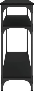 vidaXL Stolik konsolowy, czarny, 100x29x75 cm 5