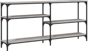 vidaXL Stolik konsolowy, szary dąb sonoma, 160x29x75 cm 2