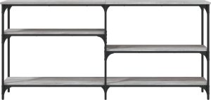 vidaXL Stolik konsolowy, szary dąb sonoma, 160x29x75 cm 4