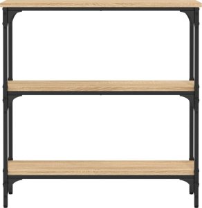 vidaXL vidaXL Stolik konsolowy, dąb sonoma, 75x22,5x75 cm 4