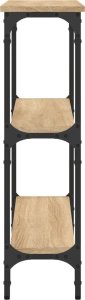 vidaXL vidaXL Stolik konsolowy, dąb sonoma, 75x22,5x75 cm 5