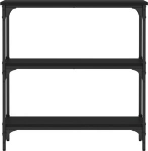 vidaXL Stolik konsolowy, czarny, 75x22,5x75 cm 4
