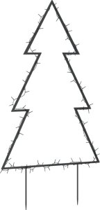 vidaXL vidaXL Świąteczna choinka na szpikulcach, 80 LED, 60 cm 4
