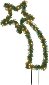 vidaXL vidaXL Gwiazda betlejemska ze szpikulcami, 80 LED, 62 cm 2