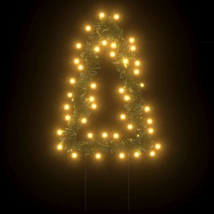 vidaXL vidaXL Świąteczne choinki na szpikulcach, 3 szt., 50 LED, 30 cm 5