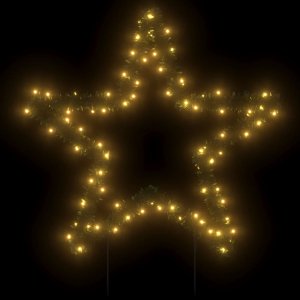 vidaXL Świąteczna gwiazda na szpikulcach, 80 LED, 60 cm 3