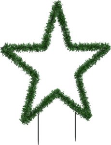 vidaXL Świąteczna gwiazda na szpikulcach, 80 LED, 60 cm 4