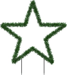 vidaXL Świąteczna gwiazda na szpikulcach, 80 LED, 60 cm 5