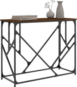 vidaXL vidaXL Stolik konsolowy, brązowy dąb, 100x40x80 cm 3