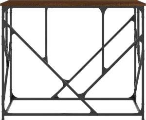 vidaXL vidaXL Stolik konsolowy, brązowy dąb, 100x40x80 cm 4