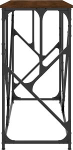 vidaXL vidaXL Stolik konsolowy, brązowy dąb, 100x40x80 cm 5
