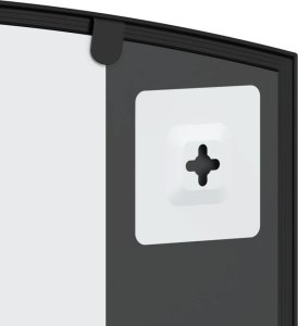 vidaXL vidaXL Lustro ścienne, czarne, 100x50 cm, zakończone łukiem, żelazo 6