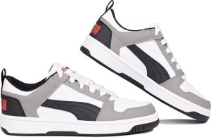 Puma Buty dla dzieci Puma Rebound Layup Lo SL biało-szare 370490 20 38,5 1