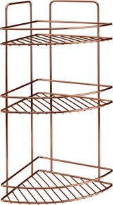 Metaltex 3-poziomowa półka narożna pod prysznic, kolor miedziany 2