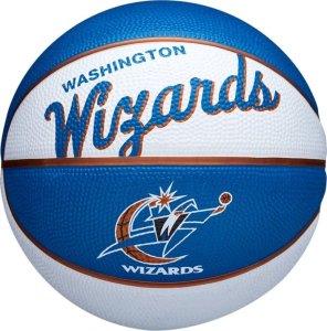Wilson Wilson Team Retro Washington Wizards Mini Ball WTB3200XBWAS białe 3 2