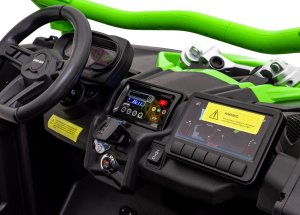 110 procent Buggy Maverick Can-Am 24V Ride On UTV Zielony 11