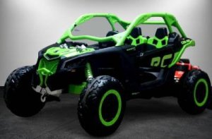 110 procent Buggy Maverick Can-Am 24V Ride On UTV Zielony 26